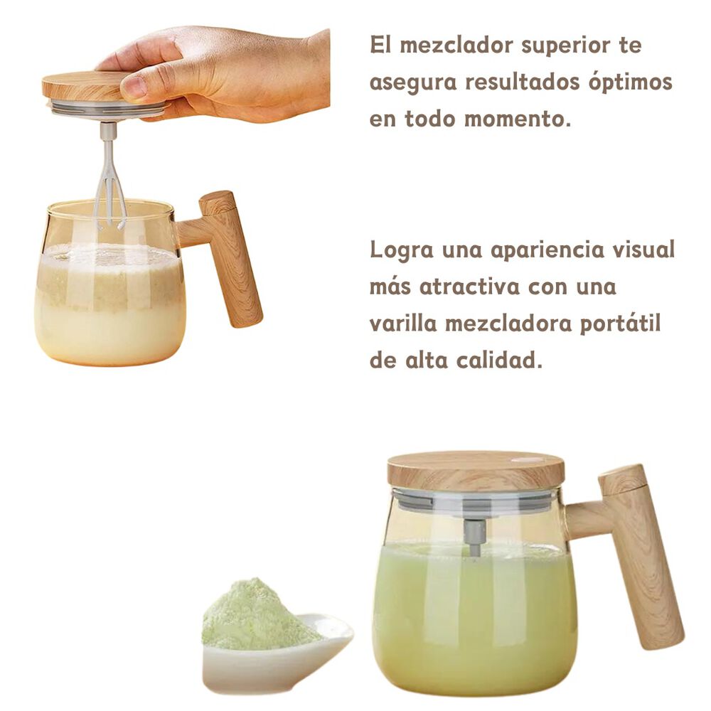 Taza mezcladora de vidrio Recargable