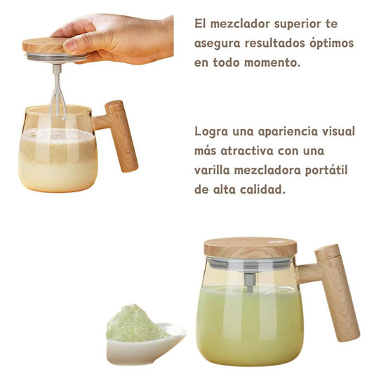 Taza mezcladora de vidrio Recargable